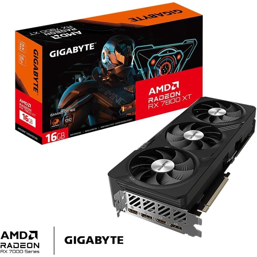 Buy Gigabyte,Gigabyte Radeon RX 7800 XT Gaming OC 16GB Graphics Card - Windforce Cooling, Metal Back Plate, DP 2.1, HDMI 2.1, AMD RDNA 3 - Gadcet UK | UK | London | Scotland | Wales| Near Me | Cheap | Pay In 3 | Graphics Cards